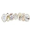 Briefbeschwerer Ei Pavel stehend transparent/bunt 12cm