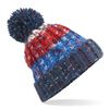 Beechfield B486 Corkscrew Pom Beanie, Chilli Blues, S-XL