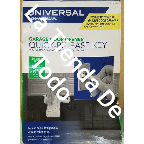 QUICK RELEASE KEY GARAGE DOOR OPENER KEY LOCK FITS 7702CB-P OR 7702CB-P READ