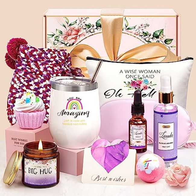 Birthday Gifts for Women - Mothers Day Gifts for Mom-Birthday Gift Basket  for Women Friends Mom Sister-Relaxation Spa Gifts for Women-Self Care Gifts  for Women-Unique Gifts for Women Who Have Everything