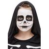 Smiffys Make-Up FX, Kids Skeleton Kit, Aqua, Black & White, Facepaint, Crayon, Sponge & Applicator