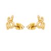 All We Are White Snake Stud Earring (Gold Tone)