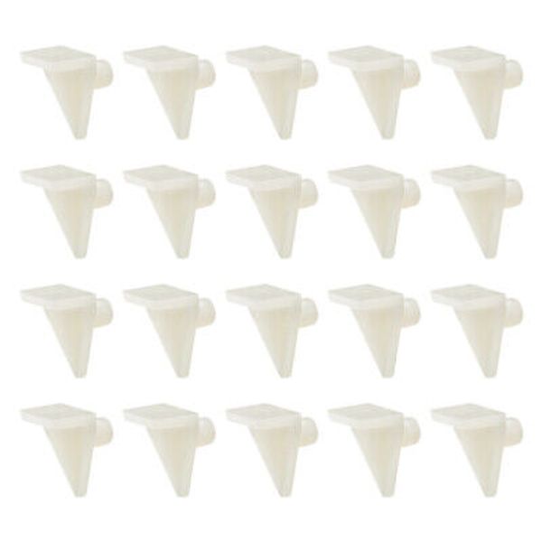 50pcs Plastic Shelf Support Pegs Cabinet Shelf Clip Shelf Bracket Holder Peg 5mm