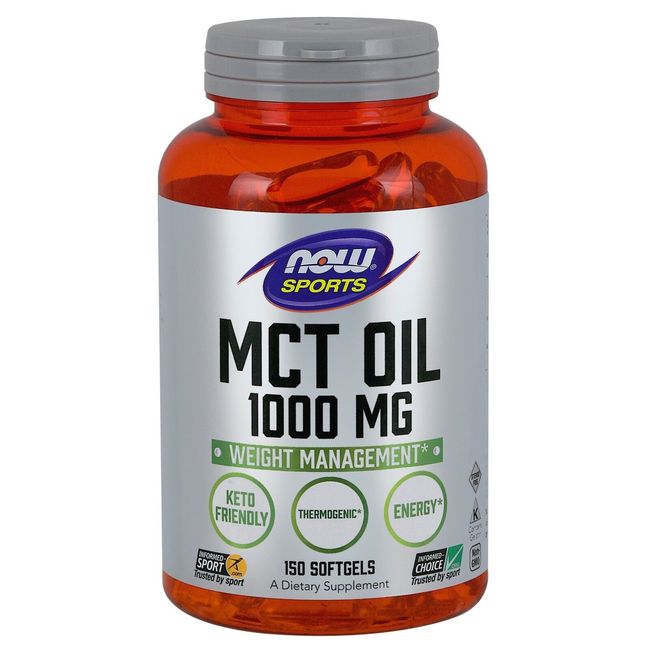 NOW Foods MCT Oil, 1000 mg, 150 Softgels