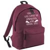 Flox Creative Maroon Backpack Glass Slippers Running Shoes