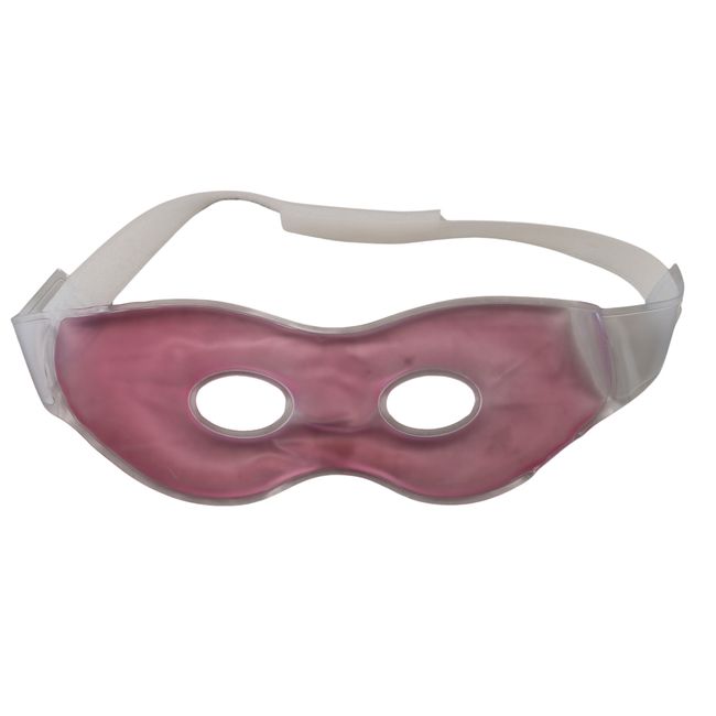 Adjustable Strap Soothing Therapeutic Gel Eye Mask for Hot or Cold Relief Pink