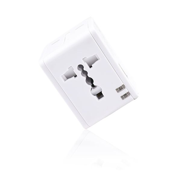 VIEVRE Reiseadapter Weltweit, Universal Reisestecker mit 2 USB, Universal Adapter, Reisestecker Adapter Weltweit, Travel Adapter für Deutschland Thailand USA England Italien