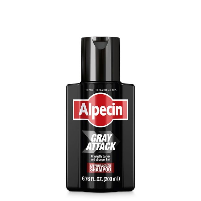 Alpecin Gray Attack Caffeine & Color Shampoo, 6.76 Fl Oz