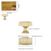 Amerdeco 10 Pack Brushed Gold Cabinet Knobs 1.3 Inch(33mm) Single Hole Cabinet Handles Gold Dresser Knobs Drawer Knobs and Pulls for Bathroom Cabinets