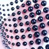 Rhinestone Sticker (Decal) Pearl Type 4-8mm [Black] LS-142