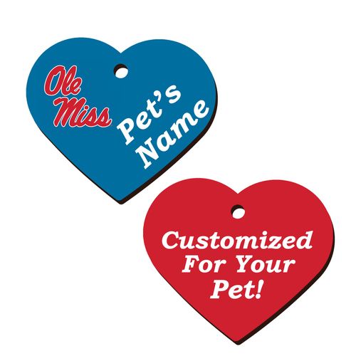 Ole Miss Rebels 2-Sided Pet Id Tag for Dogs & Cats | Officially Licensed | Personalized for Your Pet