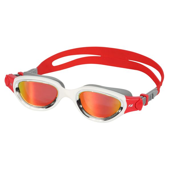 ZONE3 Venator-x Swimming Goggles, Color Silver White Red, One Size