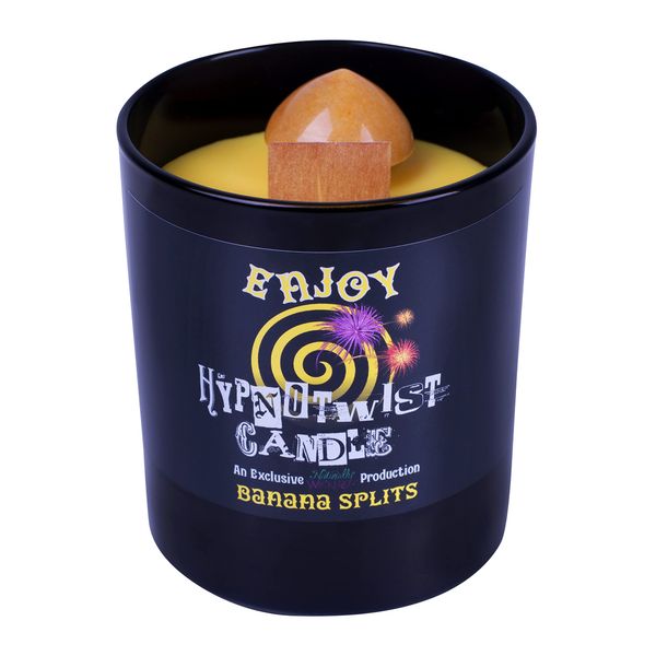 Naturally Wicked Hypnotwist Enjoy Candle | Hypnotic Crystal Spell Candle | Inc Crystal Spinning Top