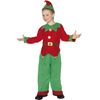 Smiffys Elf Costume, Red & Green, M - Age 7-9 years