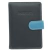 VISCONTI Rainbow Collection Leather SUMBA Passport Holder RFID Blocking RB75 Blue Multi
