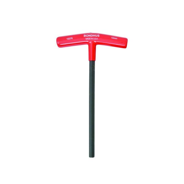 Bondhus, 10MM T-Handle HEX Driver 9", 10MM, 15376