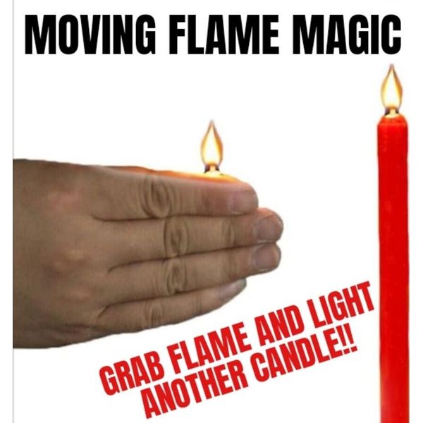 Magic Trick Moving Flame Illusion Rubber Thumb Magician's Prop T15