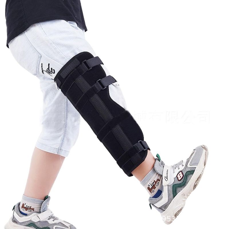Kids Teens Knee Brace Splint Full Leg Calf Compression Support Sleeve ...