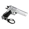 WoSporT Desert Eagle Keychain 1/4 Scale Model Gun, Silver