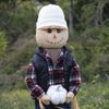 5'11" Rustic Flannel Shirt Scarecrow Fall Yard Stake Outdoor Halloween Decor