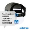Advantage Face Shield - Lightweight Mask with Crown & Ratchet Headgear, for W...