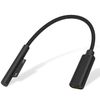 Duttek USB C Fast Charging Cable, 15cm, Black, Surface Connect, Compatible with Surface Pro3/4/5/6/Go, Laptop1/2/3, Book