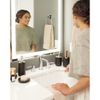 iDesign Ceramic Earth Collection Bar Soap Dish, Matte Black