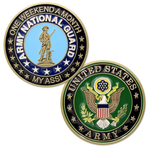 U.S. Army National Guard - One Weekend A Month Challenge Coin