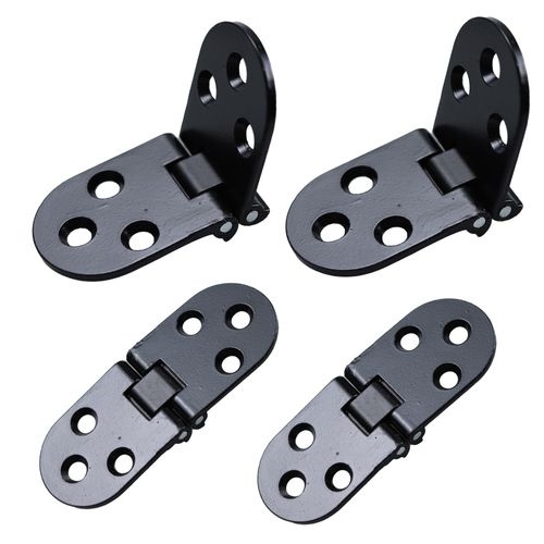 bociloy 4Pcs Heavy Duty Folding Table Hinges, 3.1"x1.14" Black Flip Top Hinge, Zinc Alloy Butler Tray Hinge for Sewing Machine Furniture Cabinets