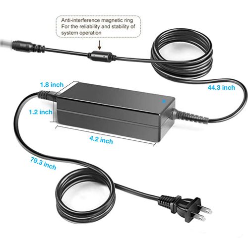 Kircuit New 4-Pin AC DC Adapter Compatible with POSBANK Apexa G ApexaG 15" 15 inch Touchscreen POS Terminal System GVE GM60-120500-F GM60120500F Switching Power Supply Cord Cable Battery Charger PSU