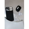 Tapper Black Leather/Silver Case for AirPods Pro