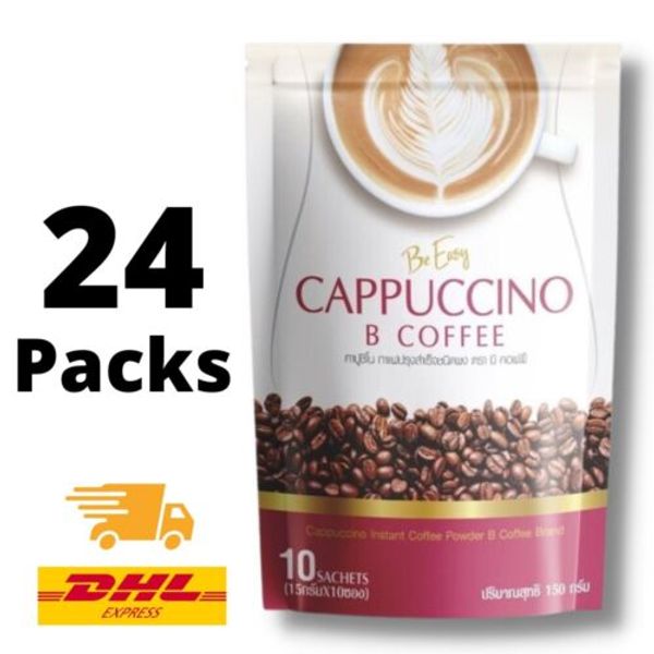 24x Be Easy B Instant Coffee Cappuccino Detox Diet Weight Management