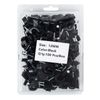 Round Cable Clips 12mm - Pack of 100 (Black)
