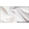 NIGHTZONE Plain Thermal Flannelette Flat Sheets 100% Brushed Cotton (White, Super King)