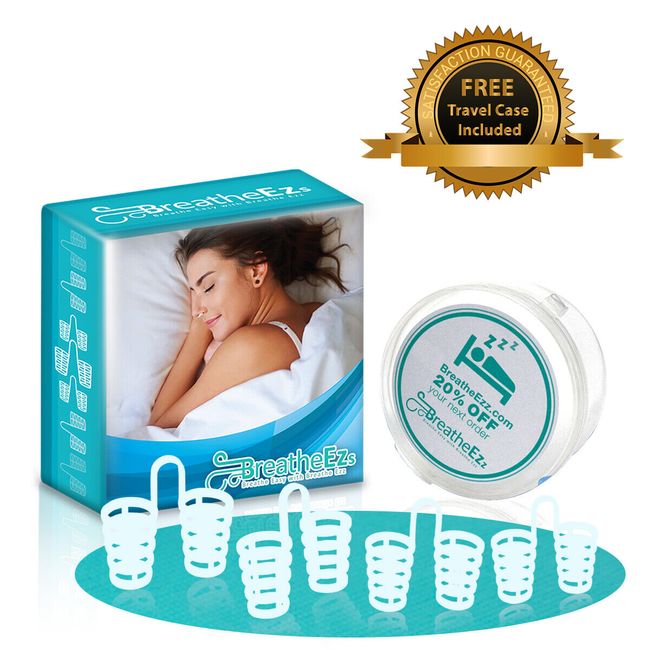 Breathe Ezz Anti-Snoring Nose Vents For Easy Breathing