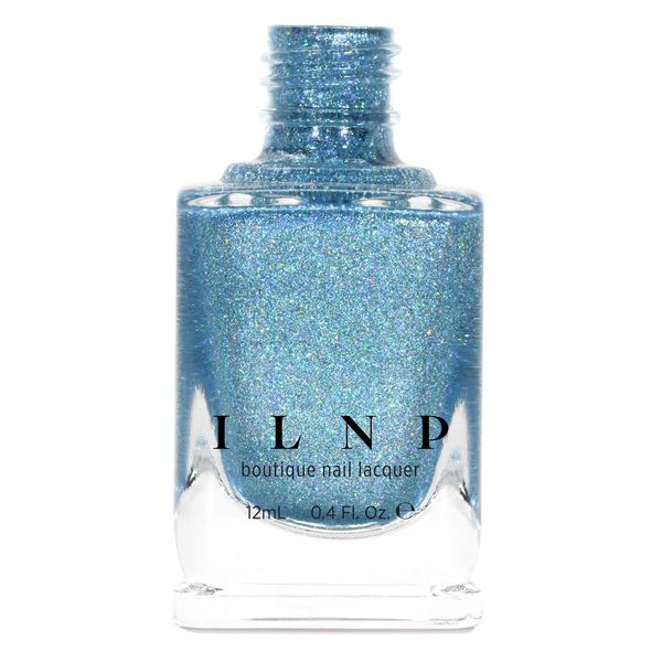 ILNP Cold as Ice - Icy Blue Ultra Holographic Nail Polish, Chip Resistant, 7-Free, Non-Toxic, Vegan, Cruelty Free, 12ml
