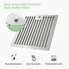 30"Wall Mounted Kitchen Range Hood 350CFM Touch control Cook Vent Black LED 