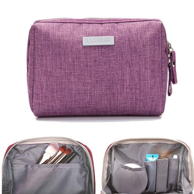 Small Makeup Bag Purse Travel Cosmetic Bag Makeup Portable Zipper Pouc —  AllTopBargains