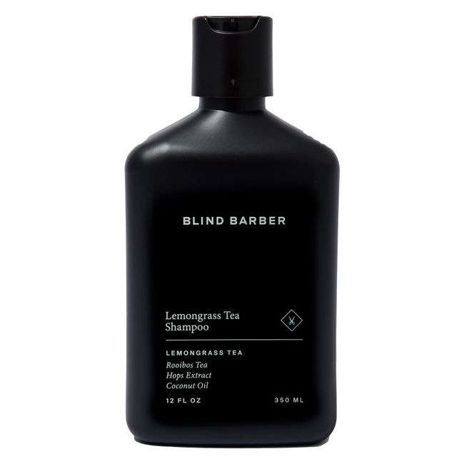 BLIND BARBER 2-in-1 Whole Body Shampoo, Lemongrass Tea Shampoo, 11.8 fl oz (350 ml), Refreshing, Moisturizing, Full Body Care, Scalp, Dandruff, Sulfate Free, Body Wash, Gym, Portable, Men's, Present,