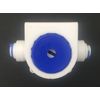 Mini White PRV Plastic Water Pressure Reducing/Regulator Valve c/w 1/4" Push Fits