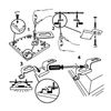 Maclean MCE546 Z-Bracket Mounting Set for LED Panel Mounting Set Ceiling Mounting Installation Kit Fastening Material (Z-Bracket Assembly Set)