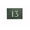 Green Slate House Number (1-99) (No 13)