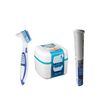 Denture Cleaning Tablets Steraadent Active Plus with Denture Bath and Denture Brush Includes Denture Cleaning Tips