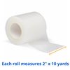 Medline Essentials Transparent Surgical Tape, 2 Inch x 10 Yards per Roll, Box of 6 Rolls