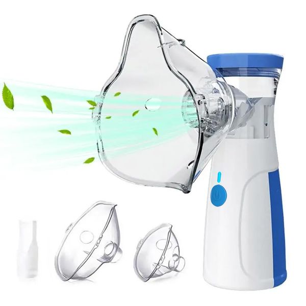 Nebuliser Machine for Adults & Kids, Handheld Cool Mist Steam Inhaler with 3 Adjustable Rates, Silent and Efficient Atomization, Nebuliser Machine for Home Use