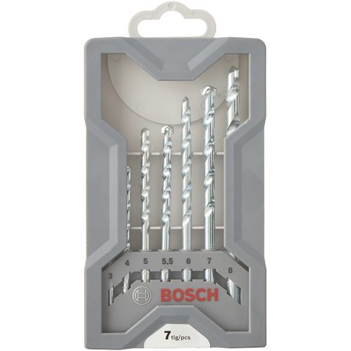 Bosch Accessories 7 pcs. CYL-1 Masonry Drill Bit Set (for Solid brick, Lime and sand bricks, Ã˜ 3-8 mm, Accessory Rotary Drill/Drivers, Impact Drill/Driver)