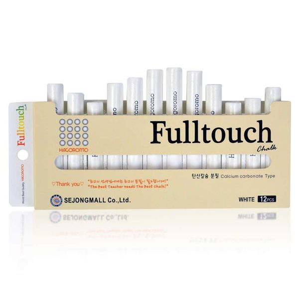 Hagoromo Fulltouch Color Chalk 1 Box [12 Pcs/White]