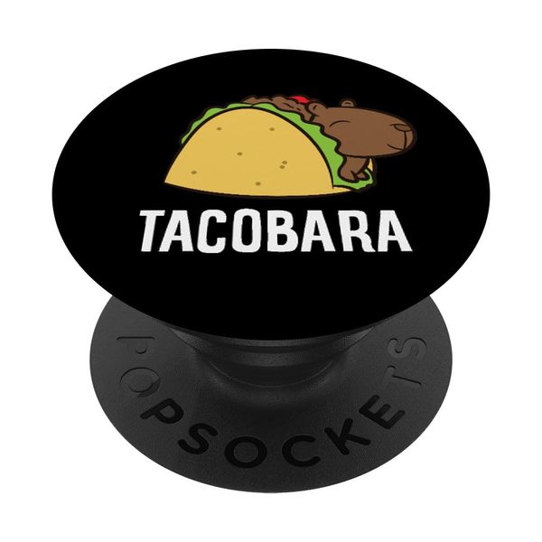 Tacobara Funny Capybara Tacos PopSockets Adhesive PopGrip