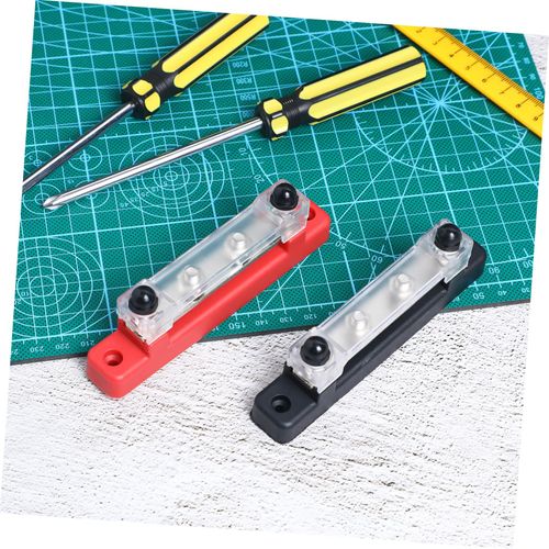 Mobestech 2sets Bus Bar Terminal Block Block with Protective Cover for Rvs and Yachts Strong Easy to Install Multi-Functional Battery Distribution for Applications