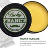 Lucky Franc's Unscented Mustache Wax for Men. Strong Hold - Frim Hold Mustache Wax For Men's Grooming. All Natural Scent Free Formula With Beeswax And Coconut Oil. USA Made Mustache Styling Wax - 2 Ounces